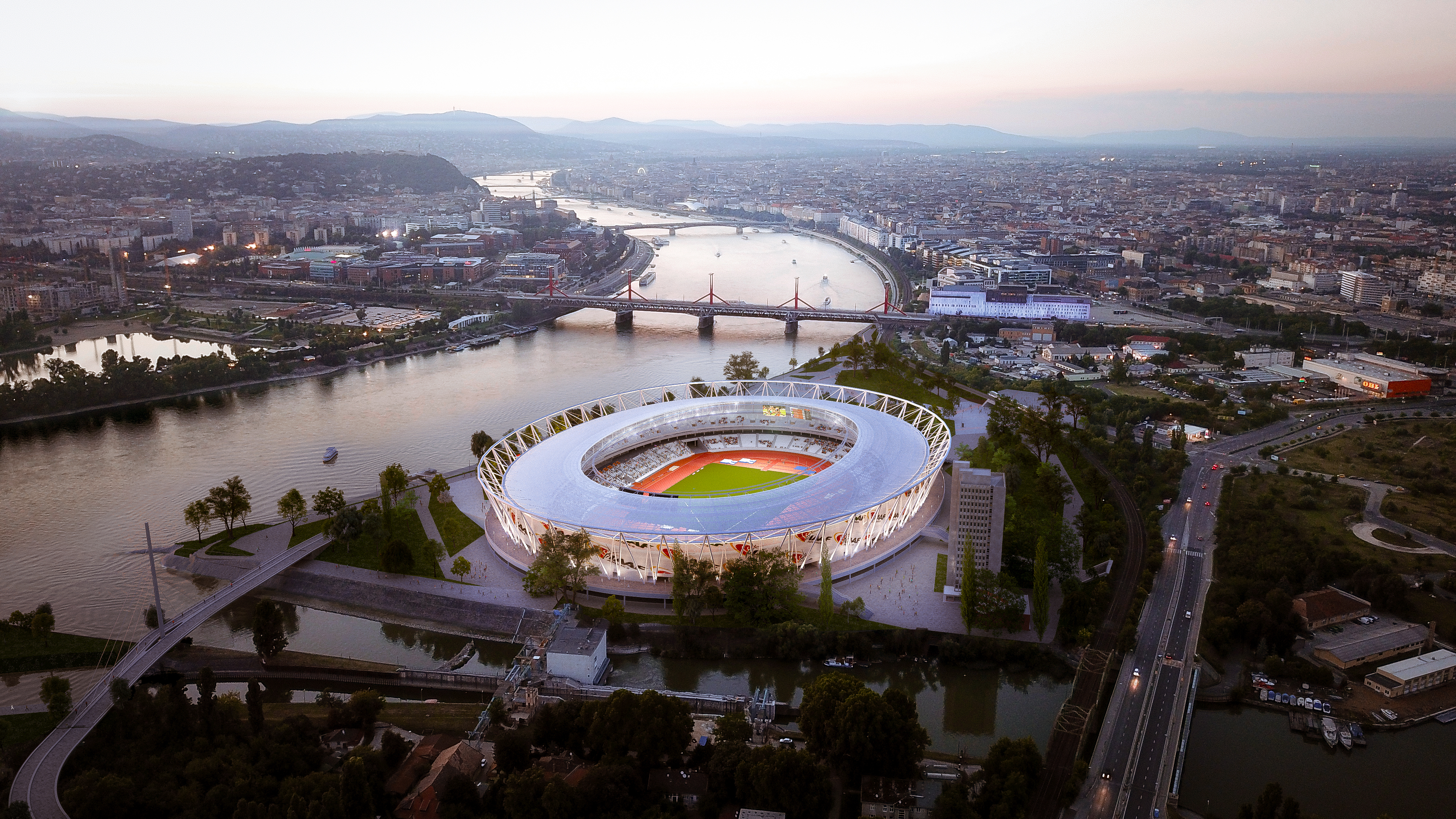 Ilyen lesz a 2023-as atlétikai világbajnokság központi stadionja Dél-Pesten