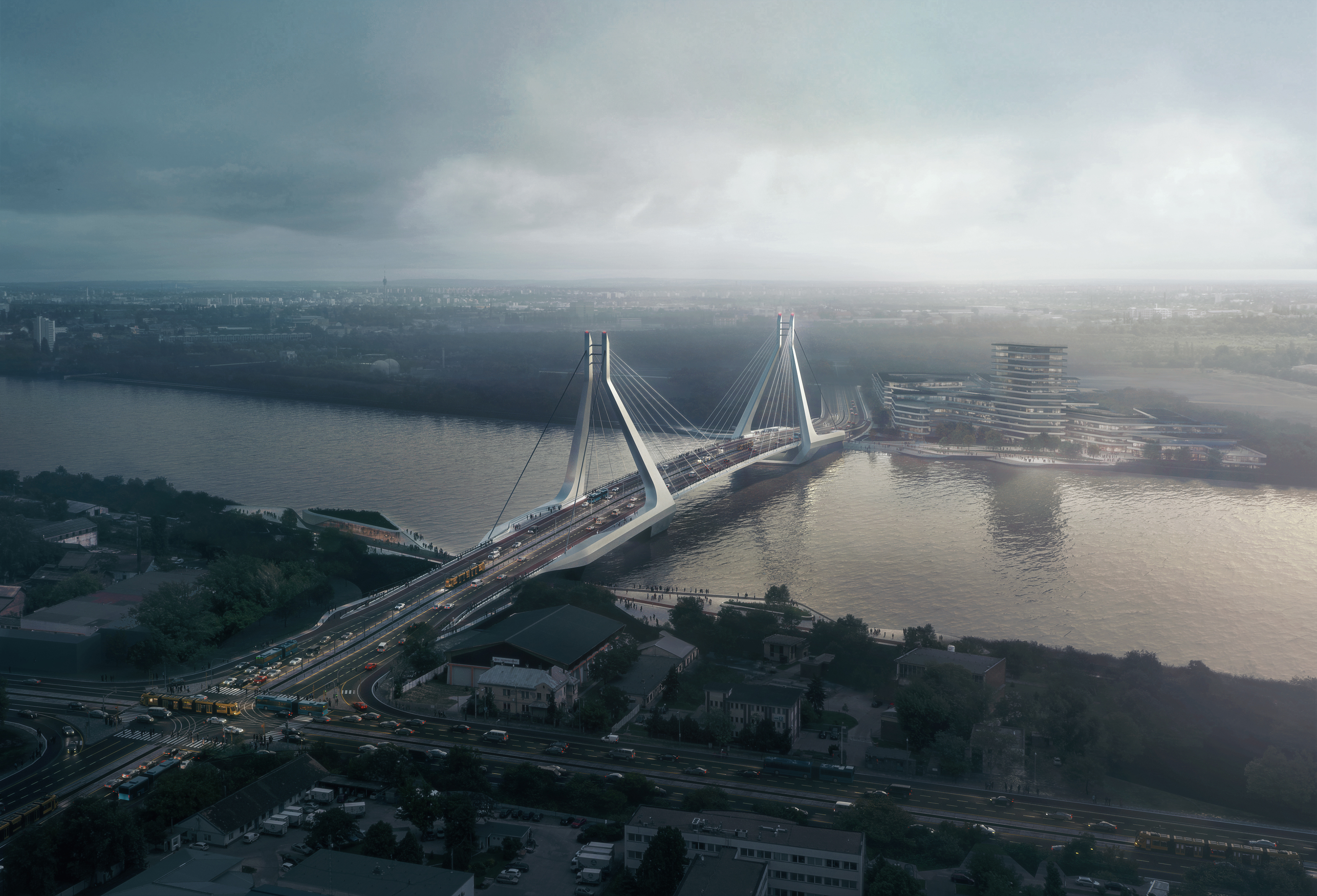 Elkészültek az új Duna-híd tervei, most te is beleszólhatsz a környékének tervezésébe