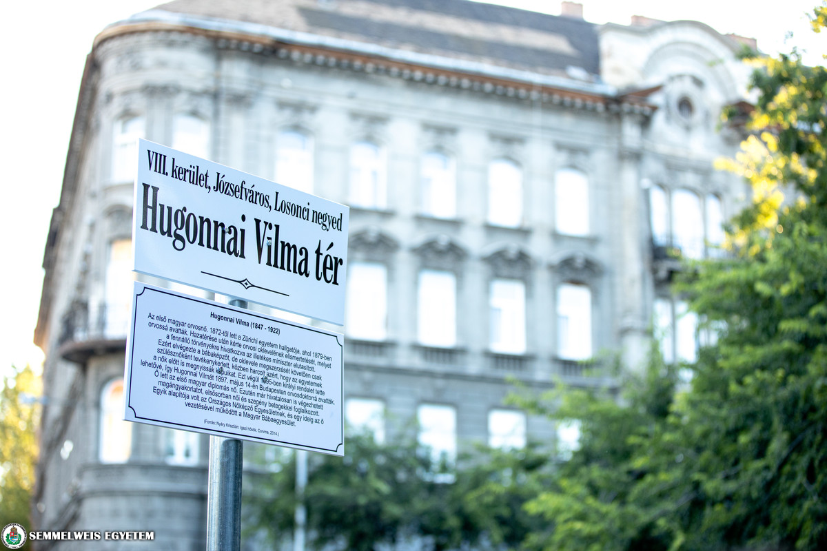 Teret neveztek el Budapesten az első magyar orvosnőről, Hugonnai Vilmáról