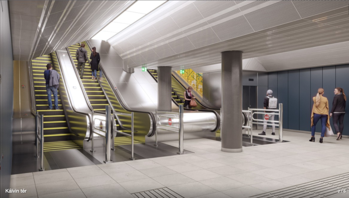 Látványterveken az M3-as metró hamarosan átadásra kerülő, felújított megállói