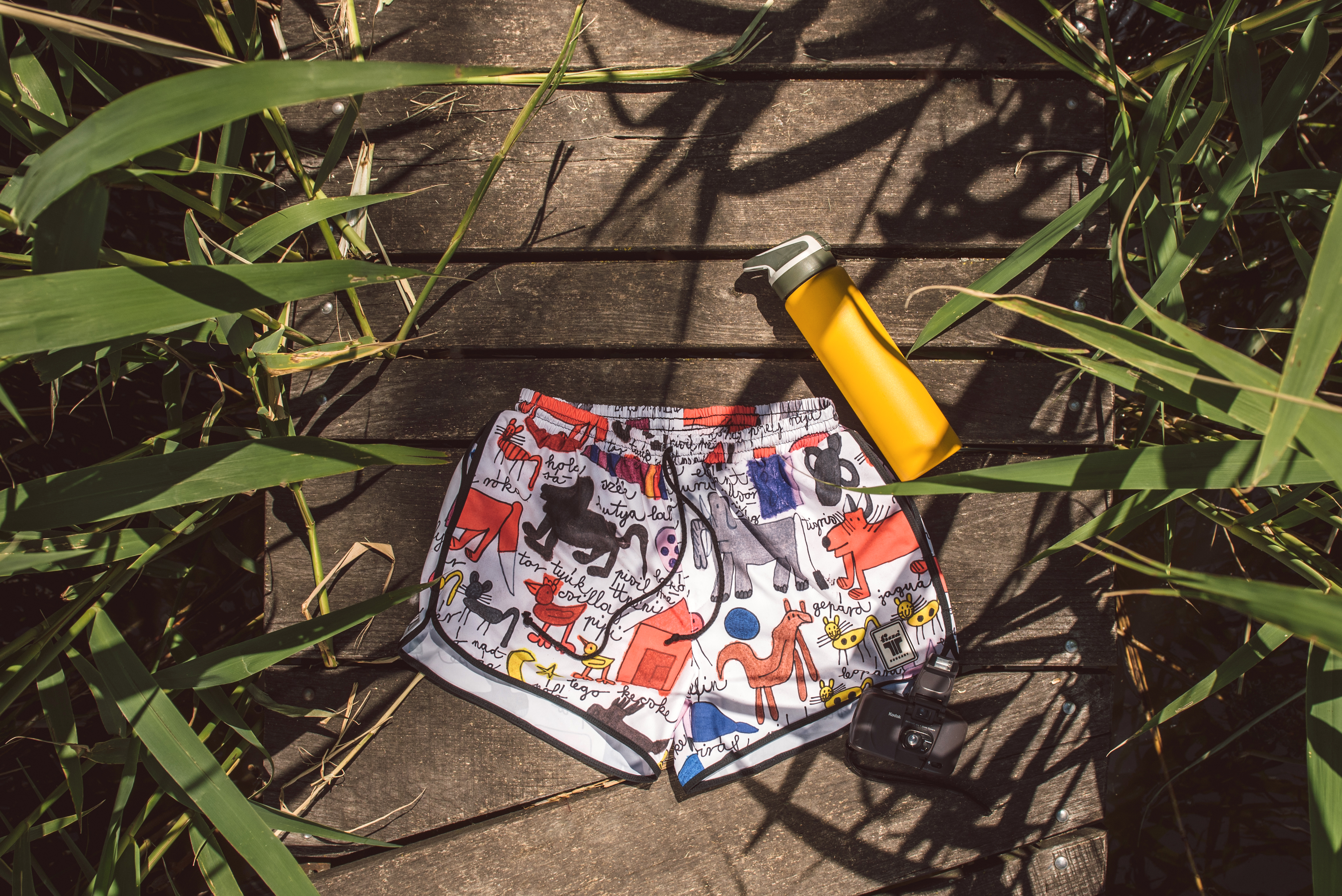 Autistic art brightens new line in men’s trunks by hip Hungarian sports brand Tisza