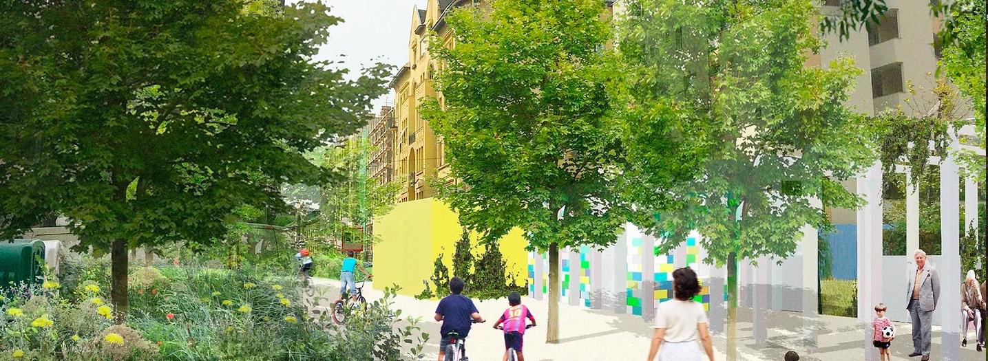 Közösségi tervezéssel újul meg a Déri Miksa utca a Józsefvárosban, zöldsétány lesz belőle