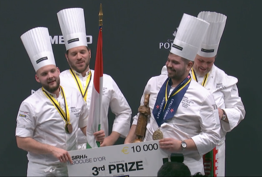 Óriási siker! A Bocuse d’Or szakácsversenyen 3. helyet szerzett a magyar csapat!
