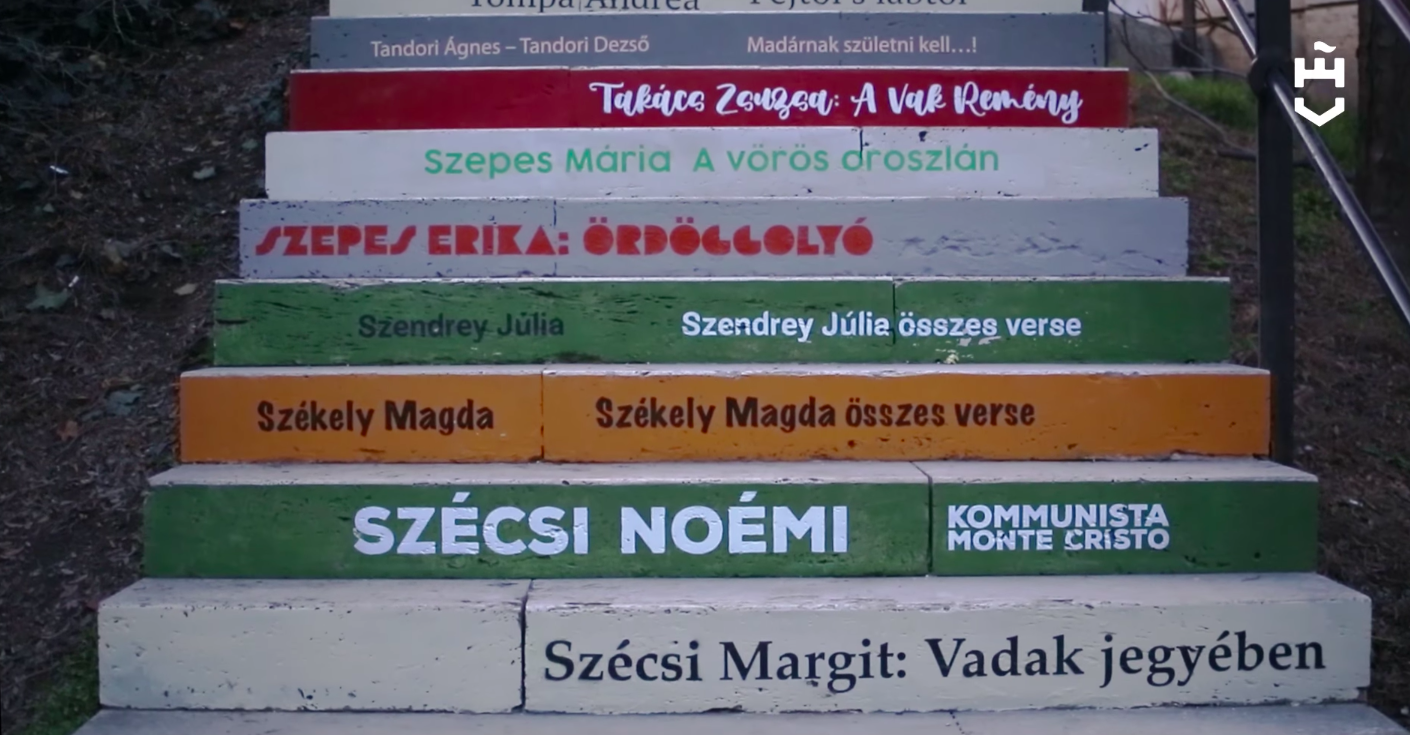 47 magyar író- és költőnő előtt tiszteleg egy budavári lépcső