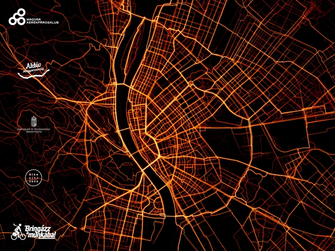 Hőtérkép mutatja meg a főváros „legbiciklisebb útvonalait” – erre bringáznak a legtöbben Budapesten