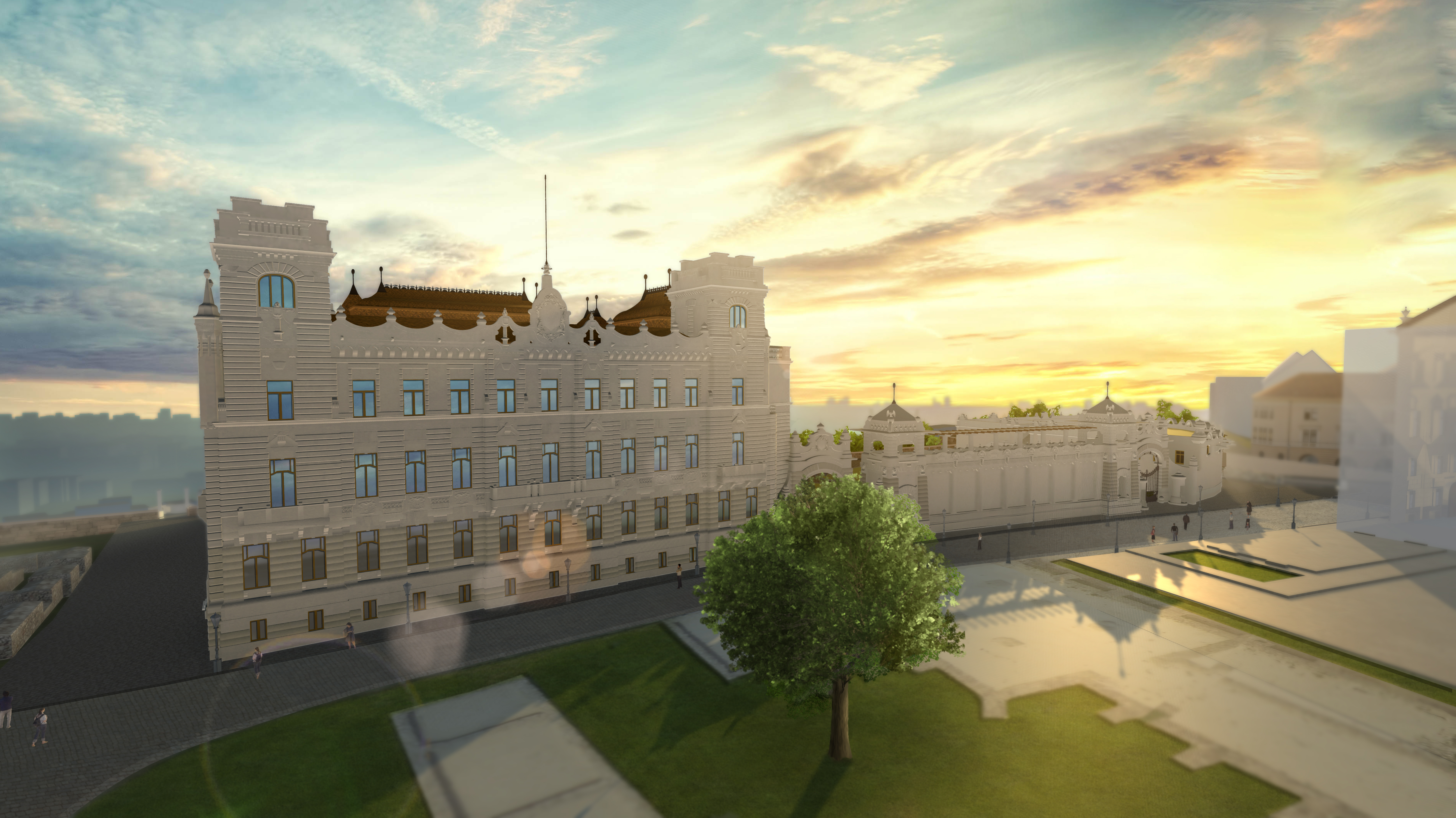 Újjáépítik a József főhercegi palotát a budai Várban – mutatjuk a látványterveket