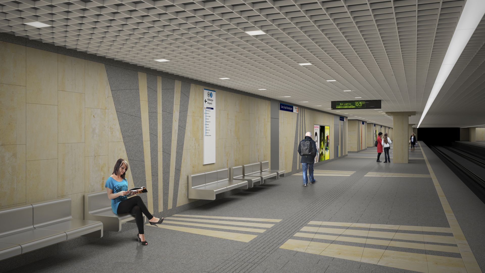 Ilyenek lesznek az M3-as metró új állomásai – mutatjuk a látványterveket